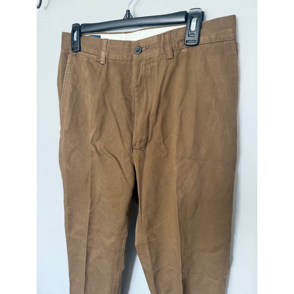 Polo Ralph Lauren Prospect Pant Mens 32x32 Brown Cotton Chino Straight Trousers